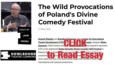 John Vreeke Essay on the Boska Komedia Festival in Krakow Poland.